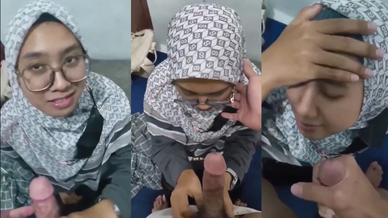 Bokep indo hijab SMA mesum nyepongin pacar crotin di muka