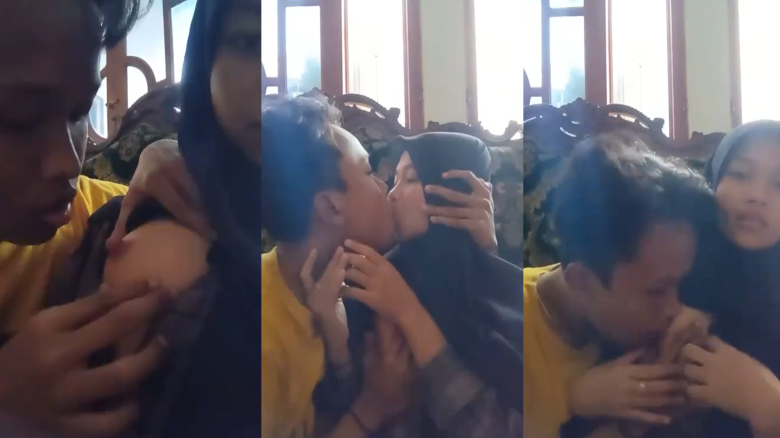 Bokep bocil SMP jilbab mesum netein pacar di ruang tamu