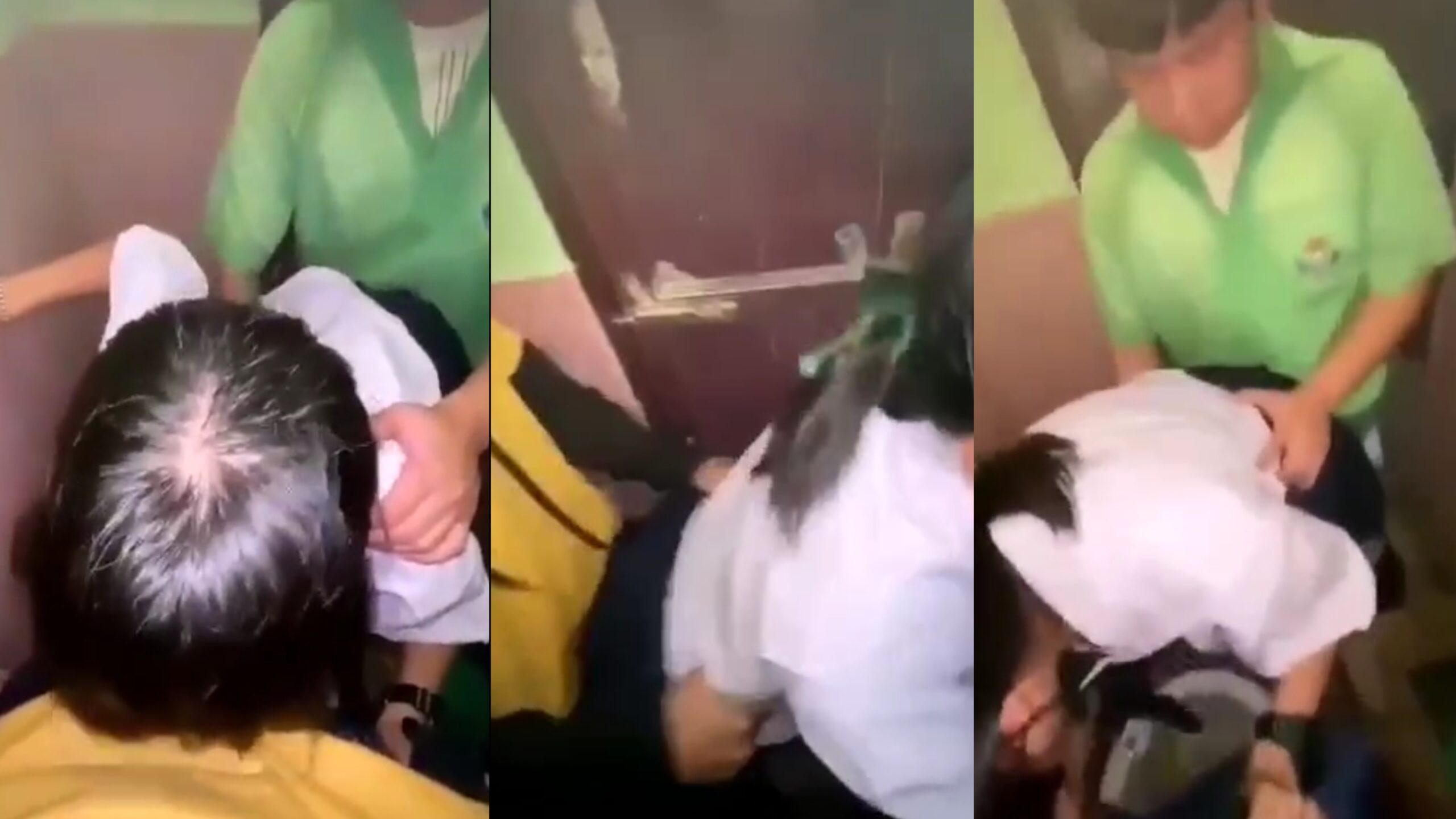 Bokep bocil SMP di gilir teman di toilet
