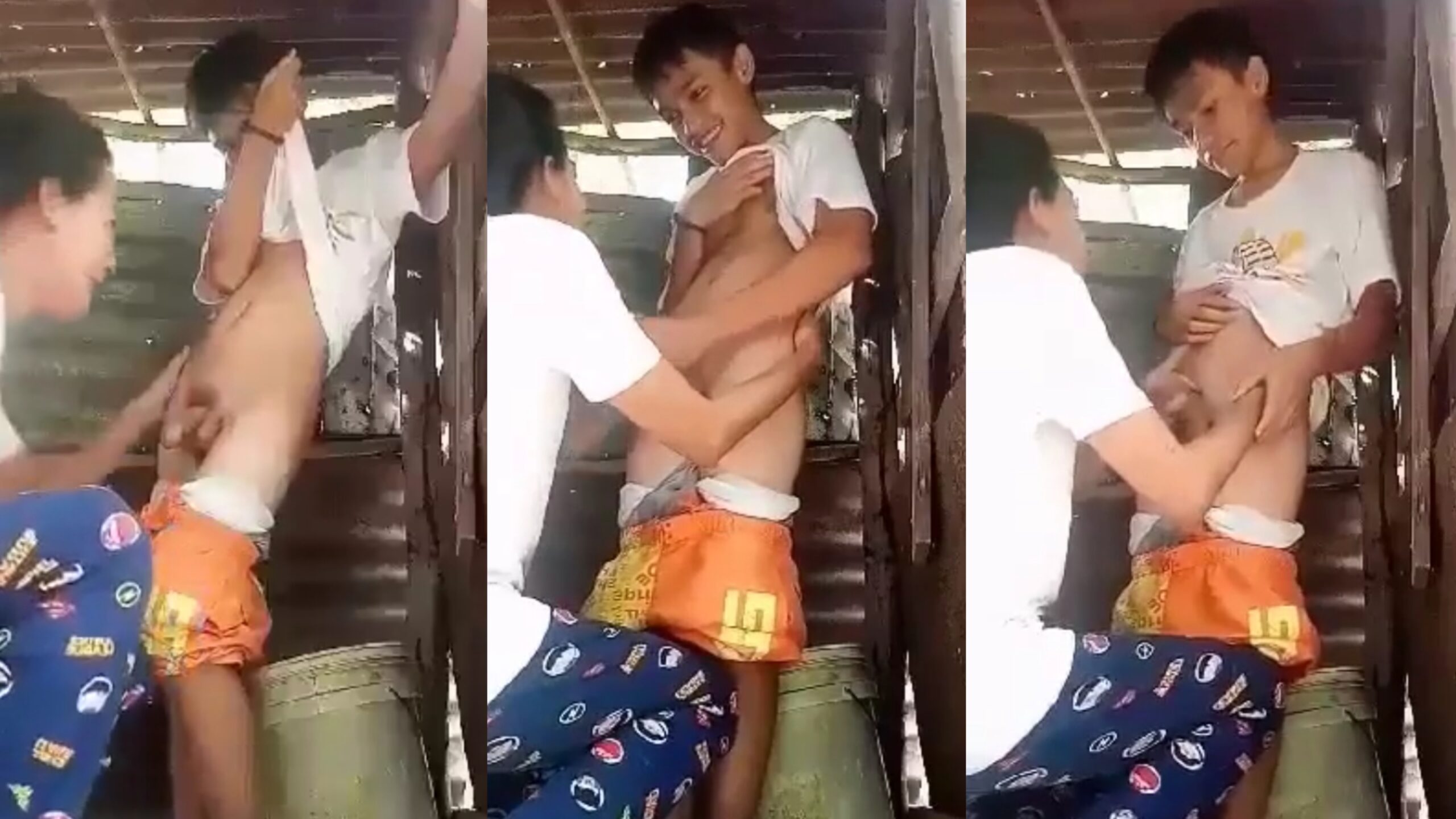 Bokep SMP bocil mesum di sepongin kakak cantik di gubuk